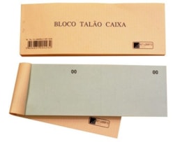Bloco Talão de caixa, Kruzeiro, 100 Fls. numerados, verde