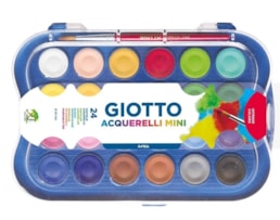 Aguarela Giotto, 23mm, mini, Ref.352600, caixa c/24 + Pincel