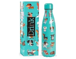 Garrafa Térmica Inox, p. dupla, 500ml, ID0443, Cães