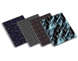 Caderno A5 Ambar Esp. C/Dura 80F/90grs, Teen Inverse, Paut.