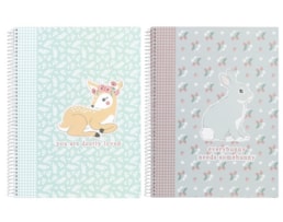 Caderno A4 Ancor, Esp, C/D, 80F./90g, Sweet Friend, Paut.