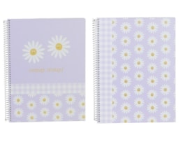 Caderno A5 Ancor, Esp, C/Dura, 80Fls/90g. B`log Flowers Quad