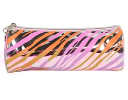 Bolsa p/ Lápis Ancor, redondo, B`Log Pink Zebra