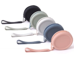 Bolsa p/ Porta moedas, Apli, Silicone, 9cm. c/alça