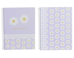 Caderno A4 Ancor, Esp, C/D, 80F./90g, B`log Flowers, Paut.