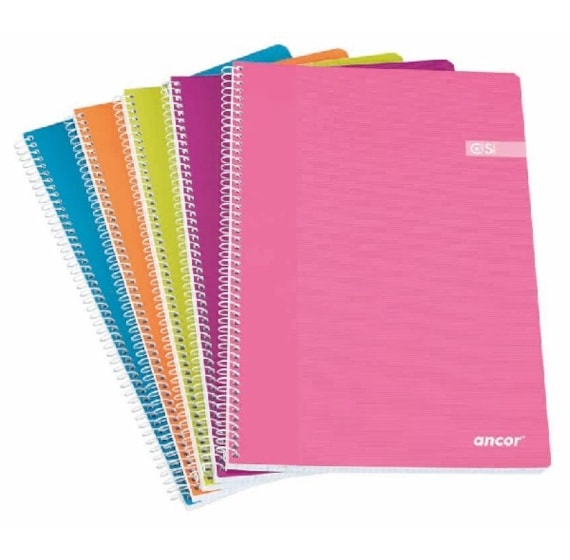 Cadernos Espiral A5 Ancor Moda CST C 80 Fls 70g Paut AUM cadernos-espiral-a5-ancor-moda-cst-c-80-fls-70g-paut-aum
