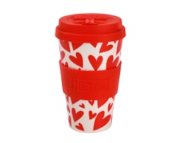 Caneca Rpet, 435ml, c/tampa, ID05022, Follow Your Heart