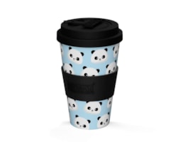 Caneca Rpet, 435ml, c/tampa, ID05015, Panda