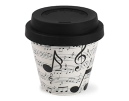 Copo de café, 90ml, c/tampa, RPET, ID5129, Música