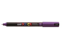 Marcador Uni Posca PC-1MR/MD Permanente, Violeta (12)