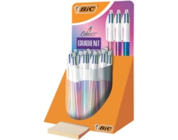 Esferográfica Bic 4 cores, Gradiente, Tubo c/ 30 Uni