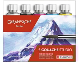 Guache Caran D `Ache Refª 2003.305, Cxa. c/ 5 cores