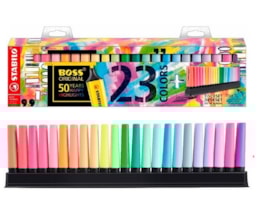 Marcador Fluorescente Stabilo Boss 70, Estojo c/ 23 Cores