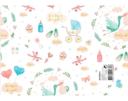 Papel Fantasia Ambar 70x100, Inf., Baby Shower, C10/323, 25F