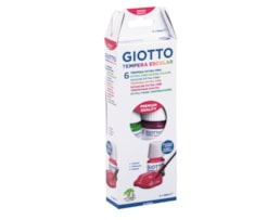 Guache líquido Giotto  Refª 3566 c/ 6X25ml, cores+pincel