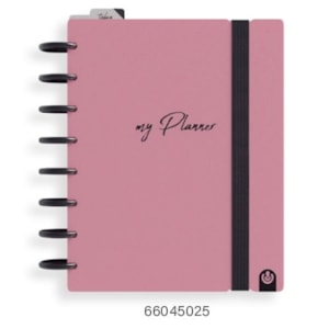 Caderno Ingeniox A5, My Planner 240Pag/100g. capa PP, rosa