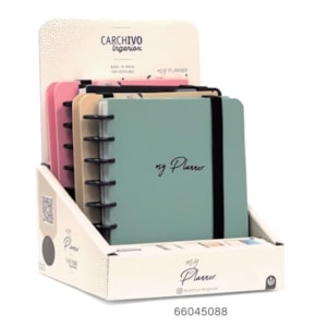 Caderno Ingeniox A5, My Planner 240Pg/100g. capa PP Exp 4 un
