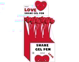 Esferográfica, corpo gel, Flexivel, XL1164G, Follow Y Heart