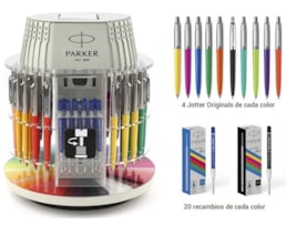 Esferográfica Parker Exp. carrossel c/40 Jotter+40 recargas