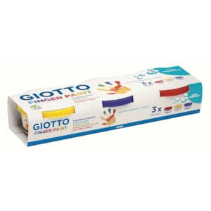 Tinta Giotto p/Pintura a dedos, Refª530300, 3 cores X 100ml