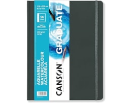 Caderno Canson 140X216mm, 32F Graduate, Mix Média 220g Ocre