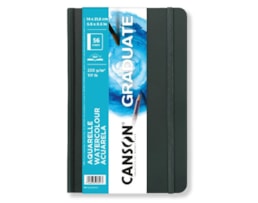 Caderno Canson 140X216mm, 28F. Graduate, aguarela, 250g