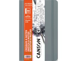 Caderno Canson 140X216mm, 92F Graduate, croquis, 90g Ciza Cl