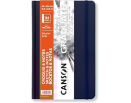 Caderno Canson 140X216mm, 92F Graduate, croquis, 90g Az. esc