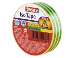 Fita Isoladora Tesaflex 56192 10mX15mm Verde-Amarelo