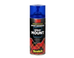 Cola 3M Scotch, Spraymount 400ml. Reposicionável, (Azul)