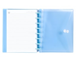 Envelope PP, Ingeniox, A4, c/ velcro, transparente