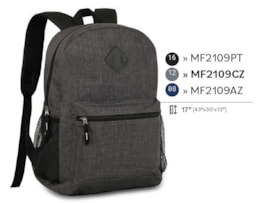 Mochila escolar Clio, 17" MF2109, (42X30,5X13cm), sortido