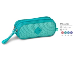 Bolsa p/ Lápis Clio, Duplo,  MF3500, 21X9X6 cm, Sortido