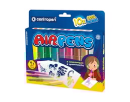 Marcador Centropen Airpens (Sopro), 1500/10, coll, 10 cores