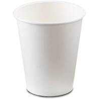Copos papel, brancos, 200ml, emb. c/50 uni