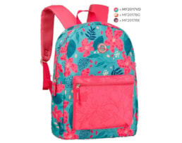 Mochila escolar Clio, 17" MF2017, (43X30X13cm), Floral Sort.