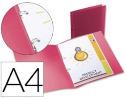 Dossier PP Transl. Lider, A4, 2/15, L17mm, CA63, Vermelho