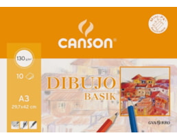 Papel Desenho A3 Canson Guarro Basik, (403159) 10Fls. 130grs