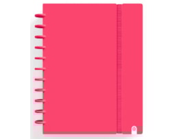 Caderno Ingeniox A4, 80Fls./100g. capa Foam, Vermelho, Paut.
