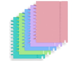Caderno Ingeniox A4, 80Fls./100g. capa Foam, Malva, Quad.