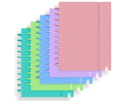 Caderno Ingeniox A5, 80Fls./100g. capa Foam, Menta, Quad.