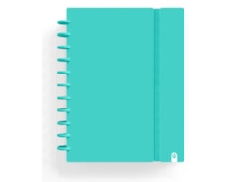 Caderno Ingeniox A4, 80Fls./100g. capa Foam, Menta, Paut.