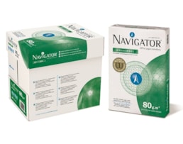 Papel Fotocopia Navigator A4-80grs, Caixa c/5 Resmas c/500fl