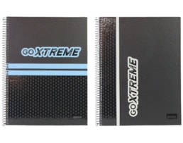 Caderno A4 Ancor, Esp, C/D, 80F/90g, Evaw goXTREME, Paut