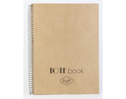 Caderno A4 Ancor, Esp, C/D, 80F/90g, Kraft, Quad.