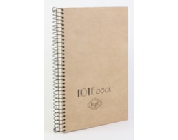 Caderno A5 Ancor, Esp, C/D, 80F/90g, Kraft, Quad.