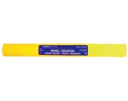 Papel Crepon t/ Florista, 0.50X2.5m, amarelo