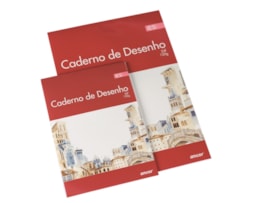 Caderno desenho, Ancor, colado, A4, 120grs. 24Fls