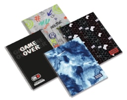 Caderno A5 Ancor, Esp, C/Dura, 80Fls/90g. Teen Inverse, Paut