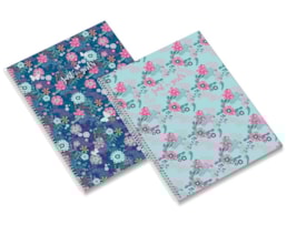 Caderno A5 Ambar, Esp, C/Dura, 80F/100g. Just 4 Girls, Paut.